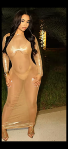 SHEREEN MAXI  GOLD